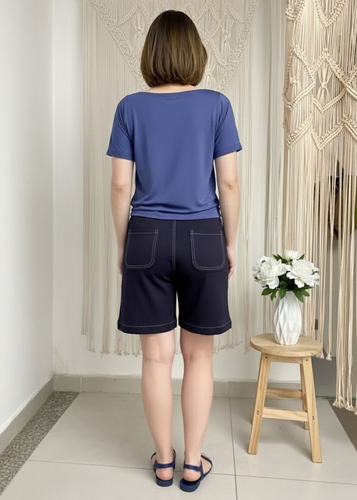 Kit 3 Bermudas Femininas Estela em Moletinho