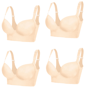 Kit 4 Sutiãs Becca Push-Up Modelador