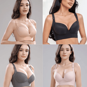 Kit 4 Sutiãs Becca Push-Up Modelador