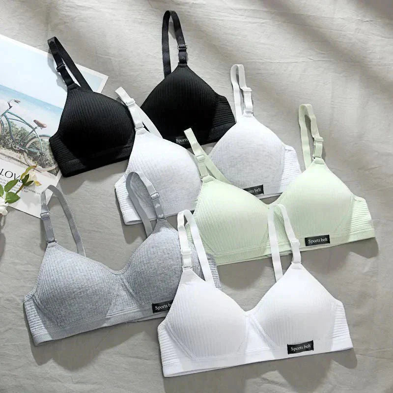 Kit 5 Sutiãs Femininos Comfort Belt em Algodão