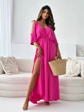 Vestido Amélie Fuchsia – Elegância da Moda Europeia (Novidade no Brasil)